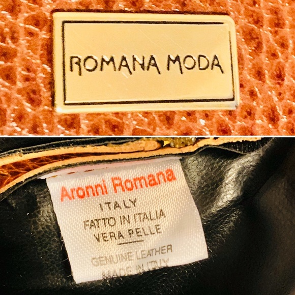 NWOT Romana Moda Italian Leather Crossbody Purse - Picture 6 of 8